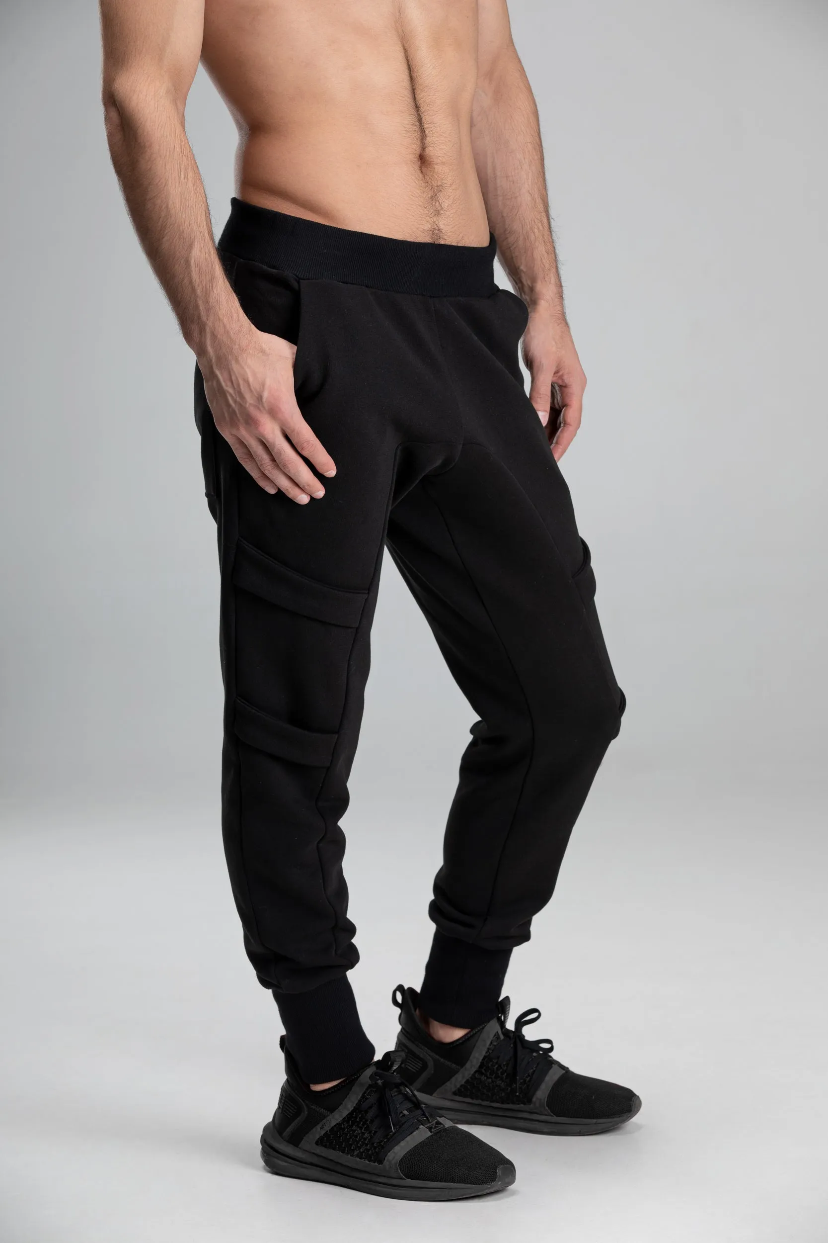 Cargo drop crotch harem pants