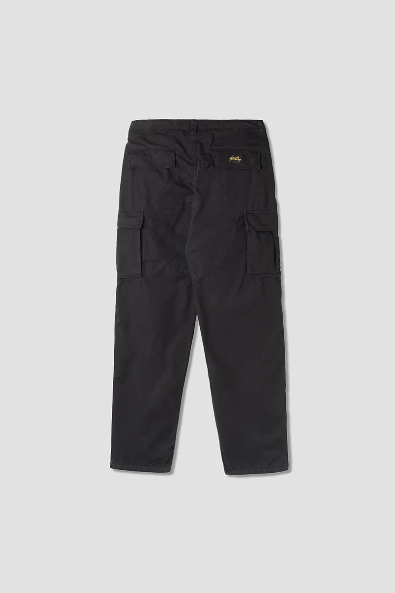 Cargo Pant - Black Poplin