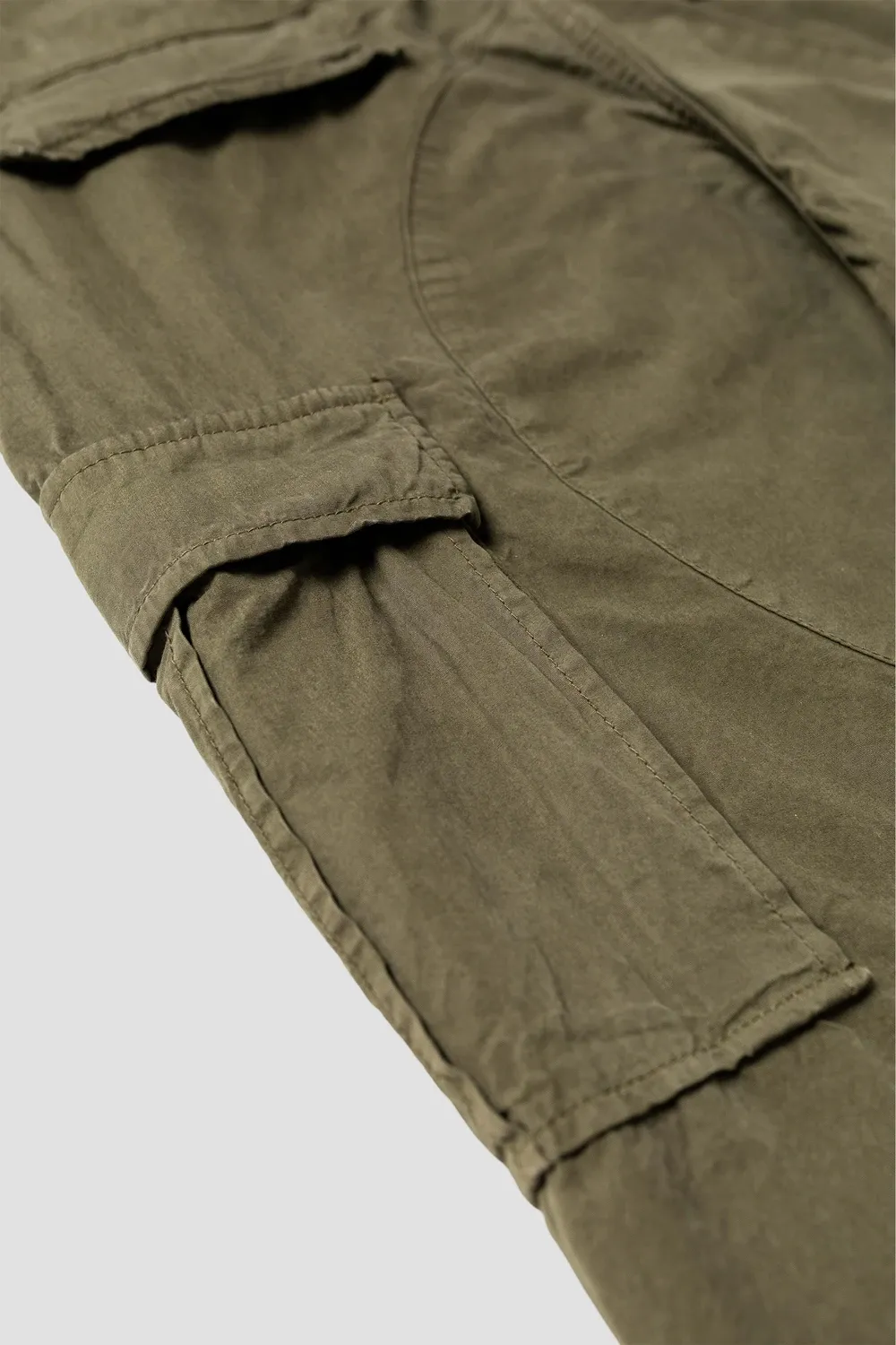 Cargo Pant - Olive Poplin