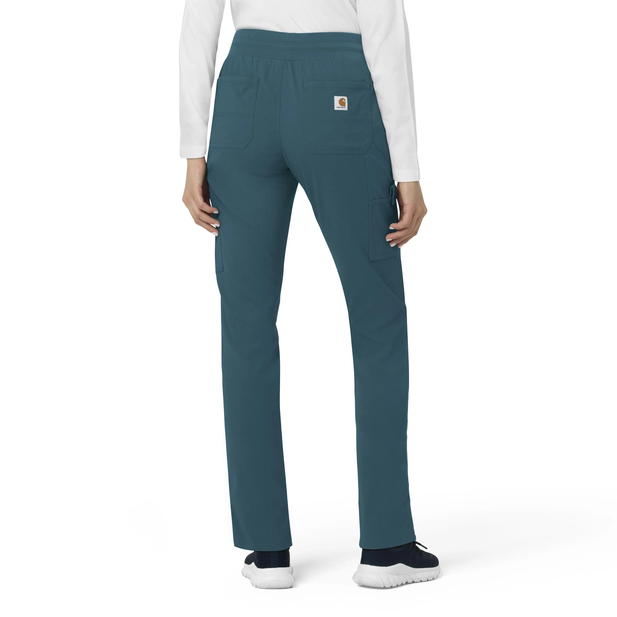 Carhartt Rugged Flex Peak Women's Slim Leg Scrub Pant - Caribbean Blue