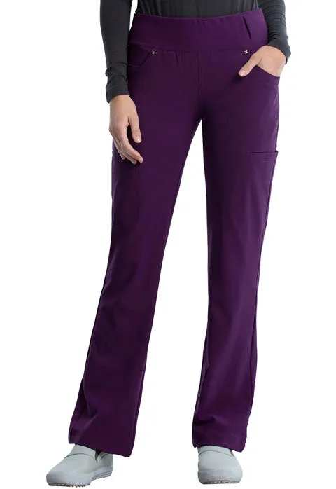 Cherokee iFlex Women's Mid Rise Straight Leg Pull-on Scrub Pant CK002