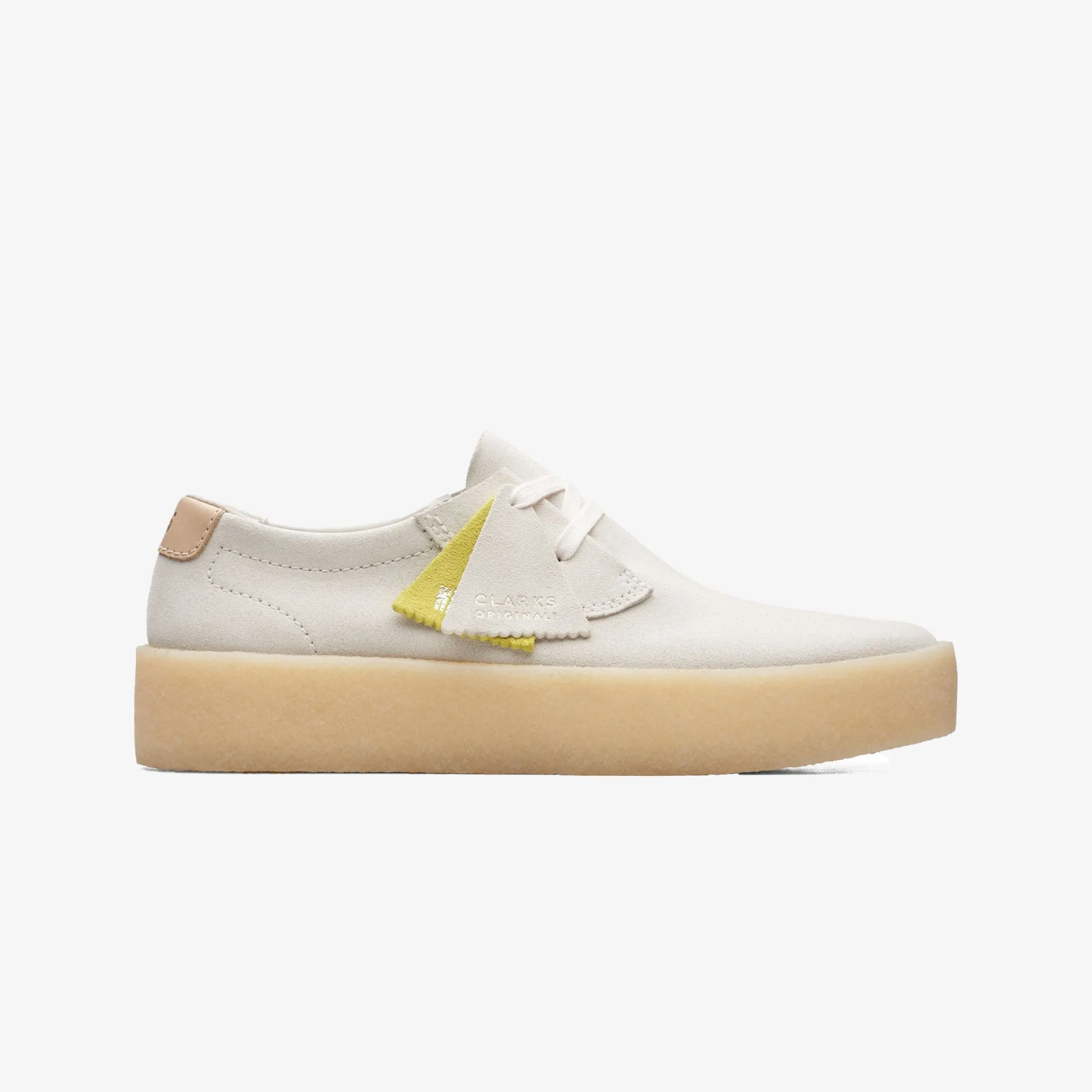 Clarks Originals | ASHCOTT CUP  { OFF WHITE SUEDE