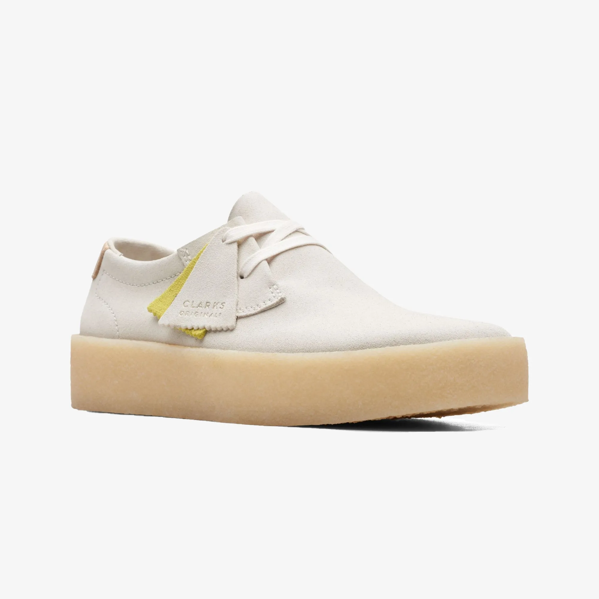 Clarks Originals | ASHCOTT CUP  { OFF WHITE SUEDE