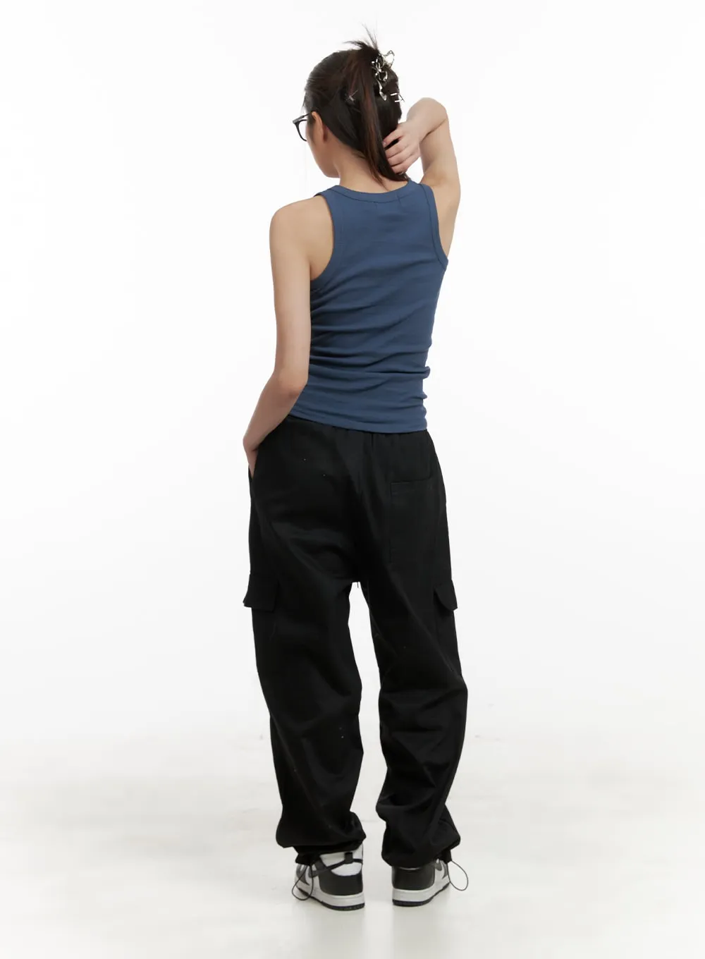 Comfy Cargo Pants (Black) OA429