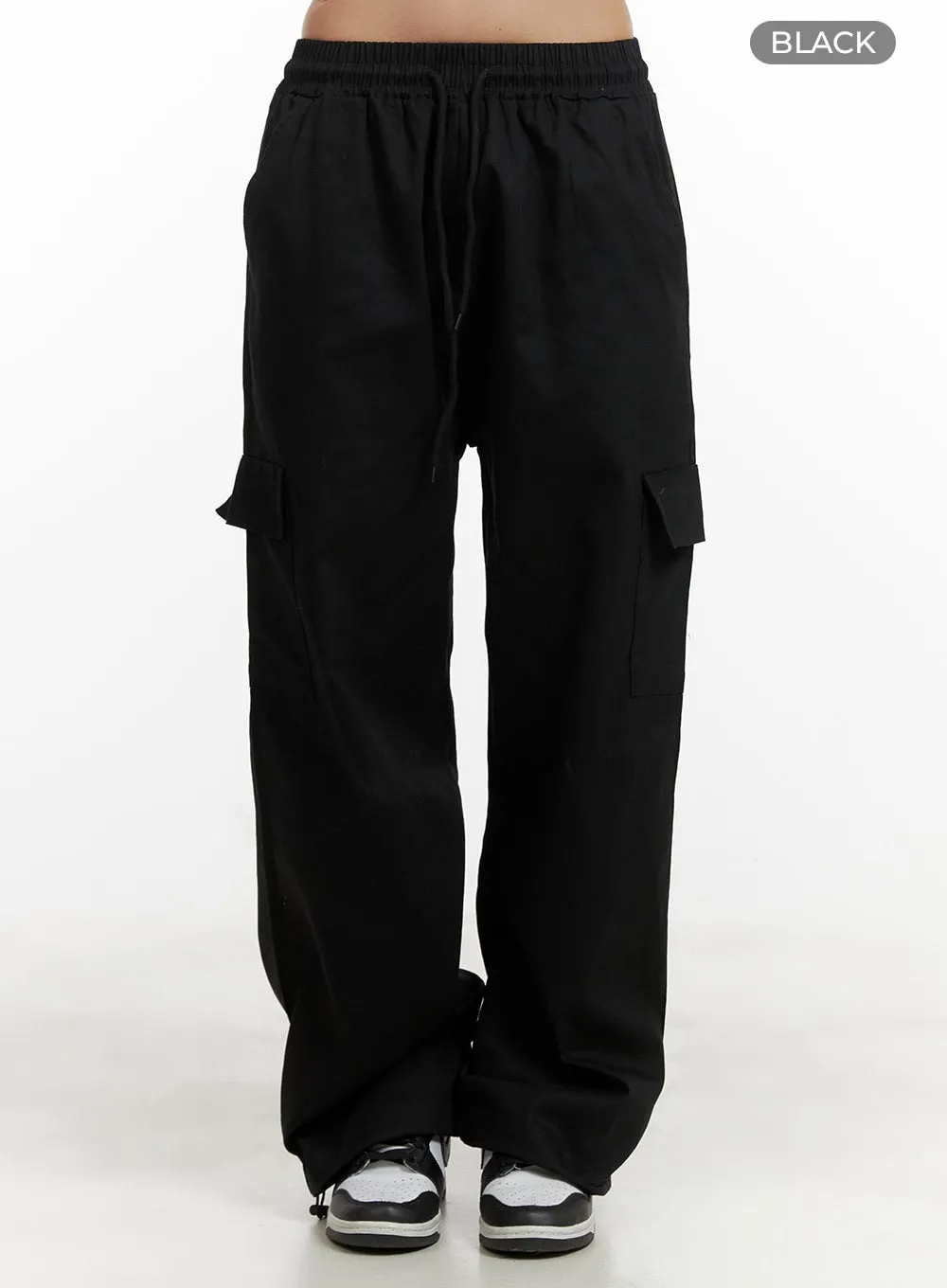 Comfy Cargo Pants (Black) OA429