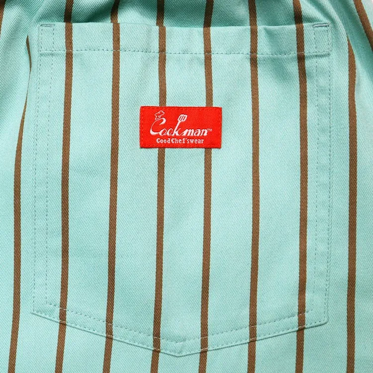 Cookman Chef Pants - Stripe : Mint x Chocolate