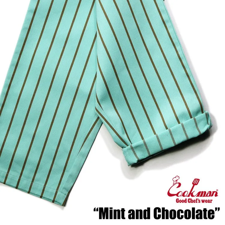 Cookman Chef Pants - Stripe : Mint x Chocolate