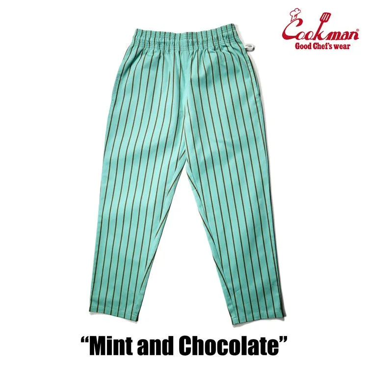 Cookman Chef Pants - Stripe : Mint x Chocolate