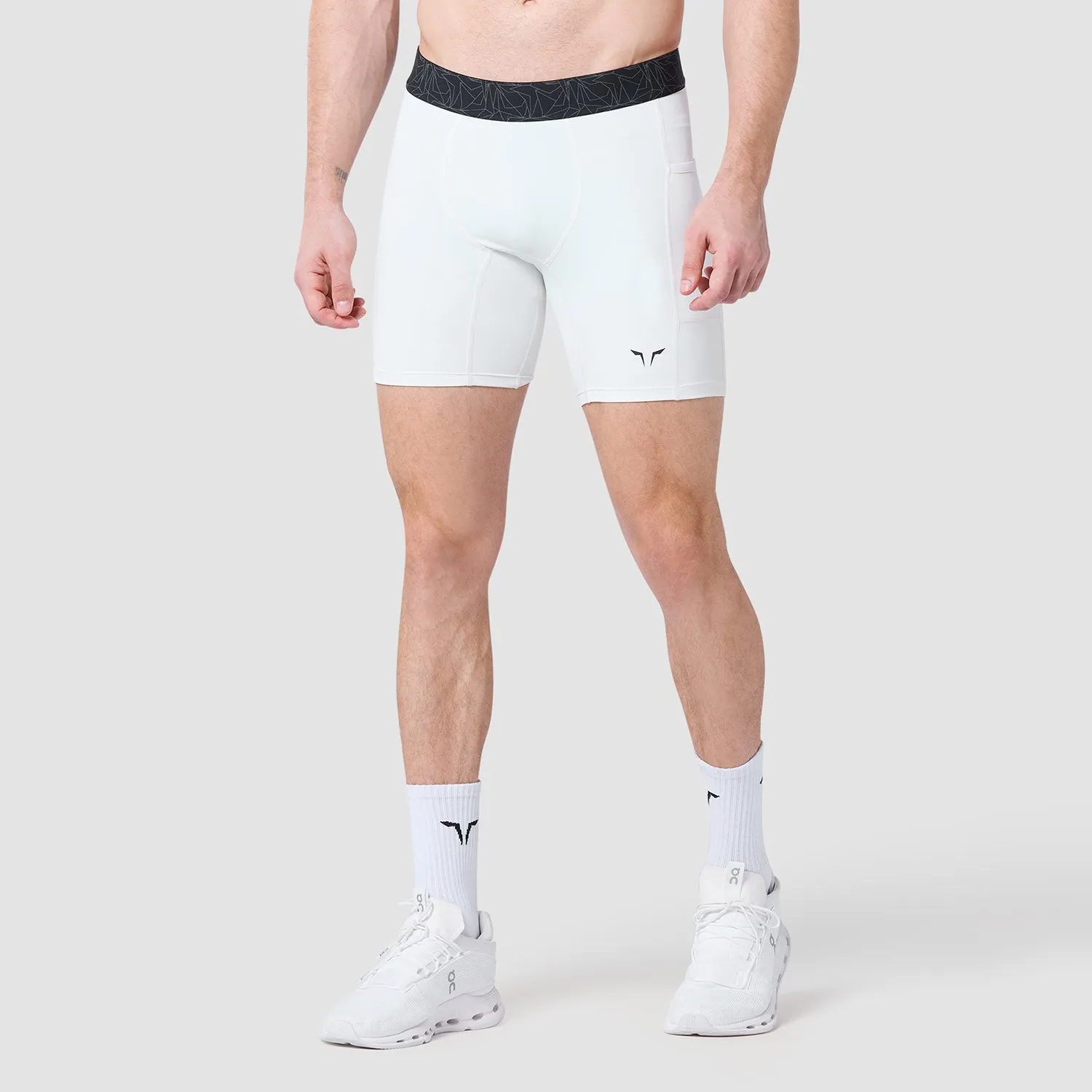 Core Base Layer Shorts 7" - Pearl White