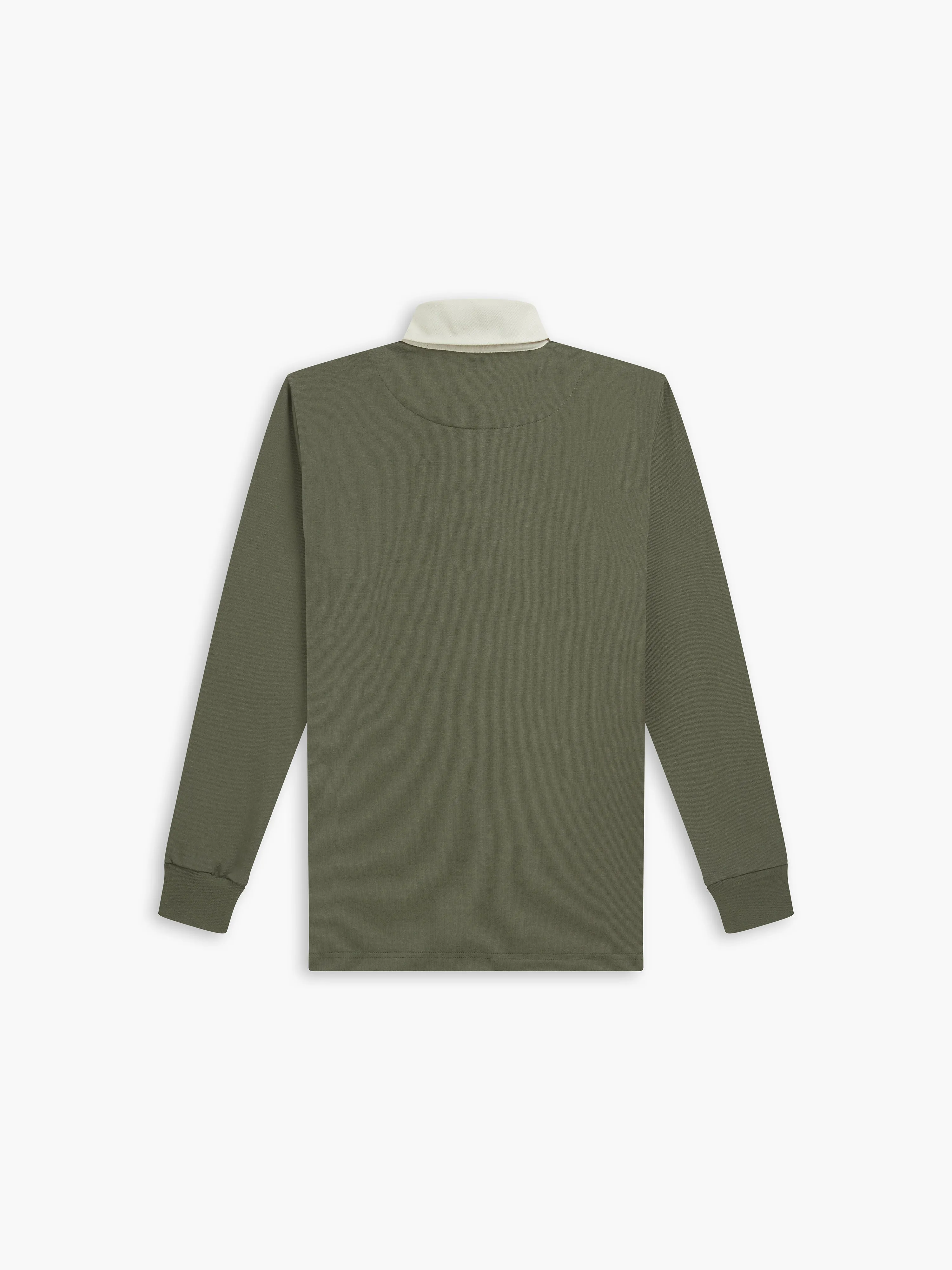 Cotton Rugby Shirt in Khaki