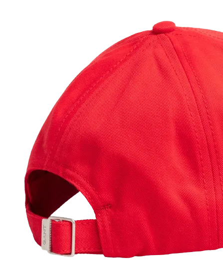 Cotton Twill Cap - Bright Red