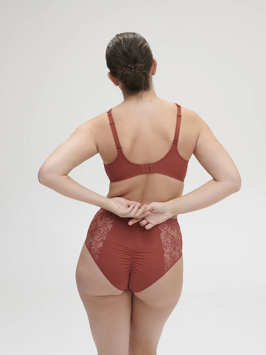 Culotte taille haute - Terre de Sienne