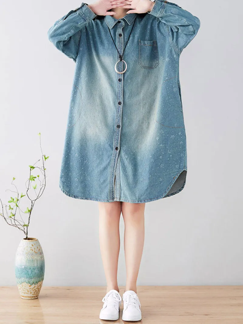 Diamonds In The Sky Shirt Dress