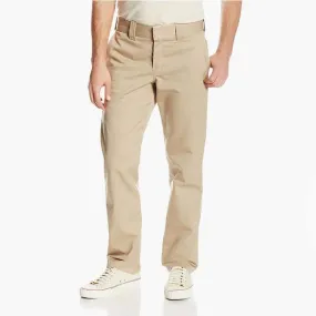 Dickies 830 Slim Fit Tapered Leg Work Pants in Khaki