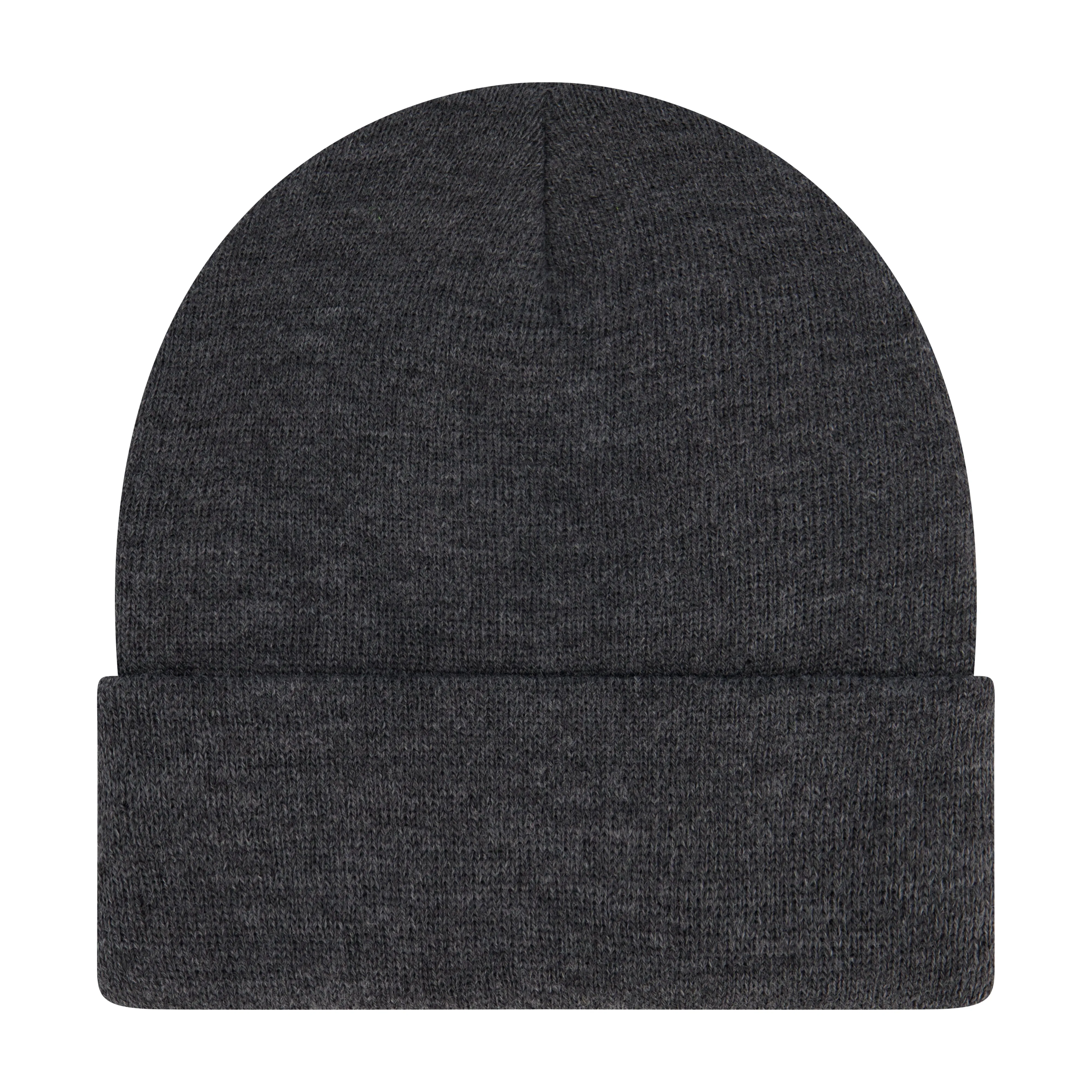 Elowel Beanie Hats for Men and Women - 100% Acrylic Thick Thermal Knit Skull Beanie Winter Hat - Unisex Cuffed Plain Melang Gray Beanie Hat