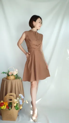 Emmeline Dress (Brown)