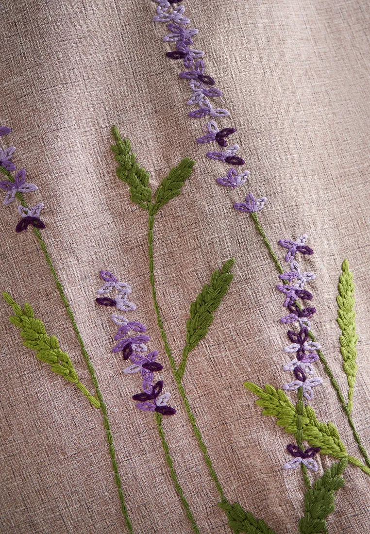 Esmeralda Lavender Embroidery Shift Dress