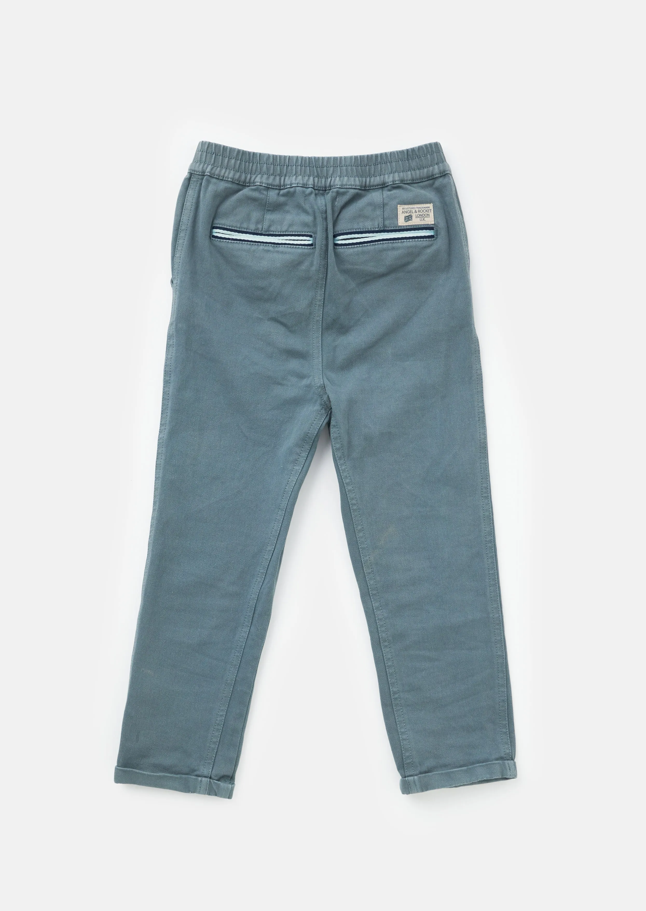 Ezra Blue Elasticated Waist Chino