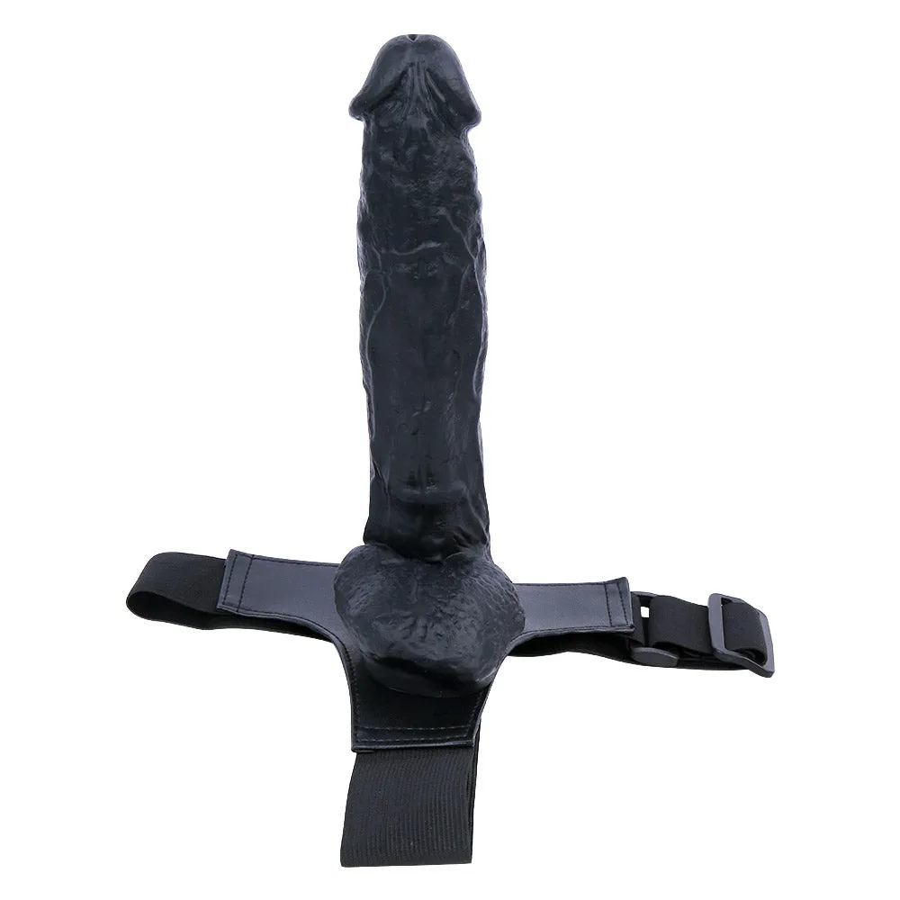 F200 Elasticized Strap-On Harness Kit with 11-inch Realistic Liquid Silicone Big Dildo