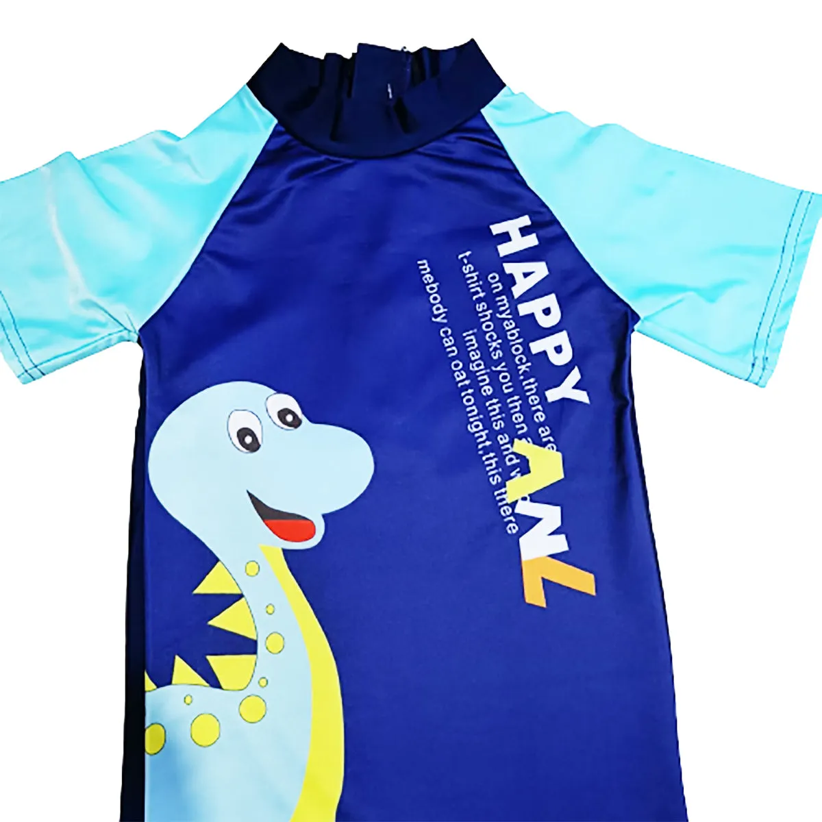 Fancydresswale Dinosaur Swimsuit half sleeves for kids