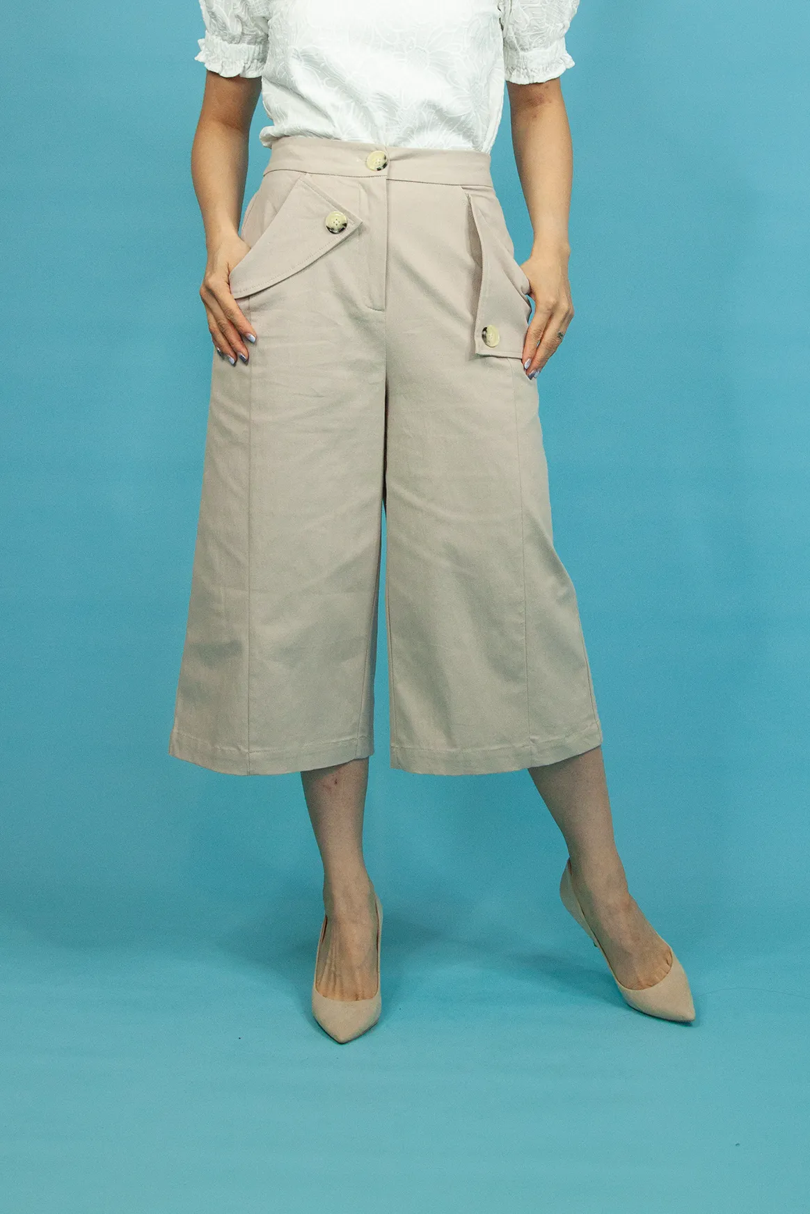 Flap Over Culottes Pant