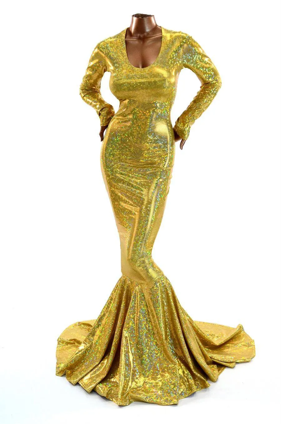 Gold Kaleidoscope Emmy Gown