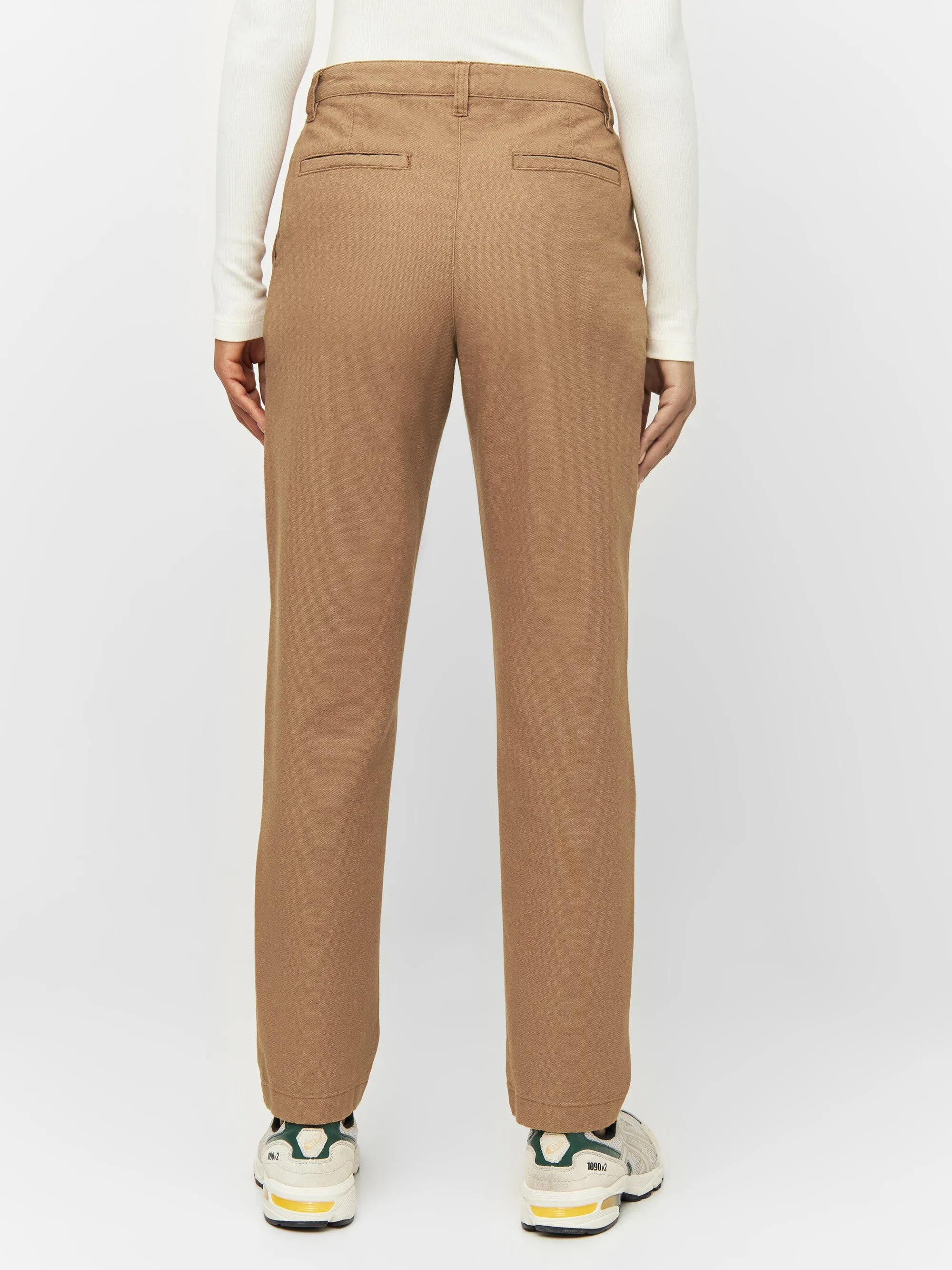 IRIS mom mid-rise chino - Brown Sugar