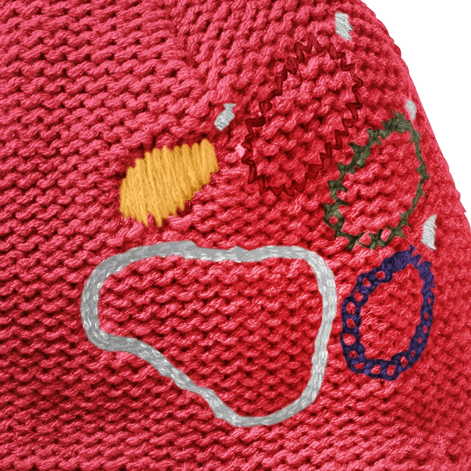 Jack Wolfskin Kids Paw Knit Thermal Bobble Hat - Tulip Red