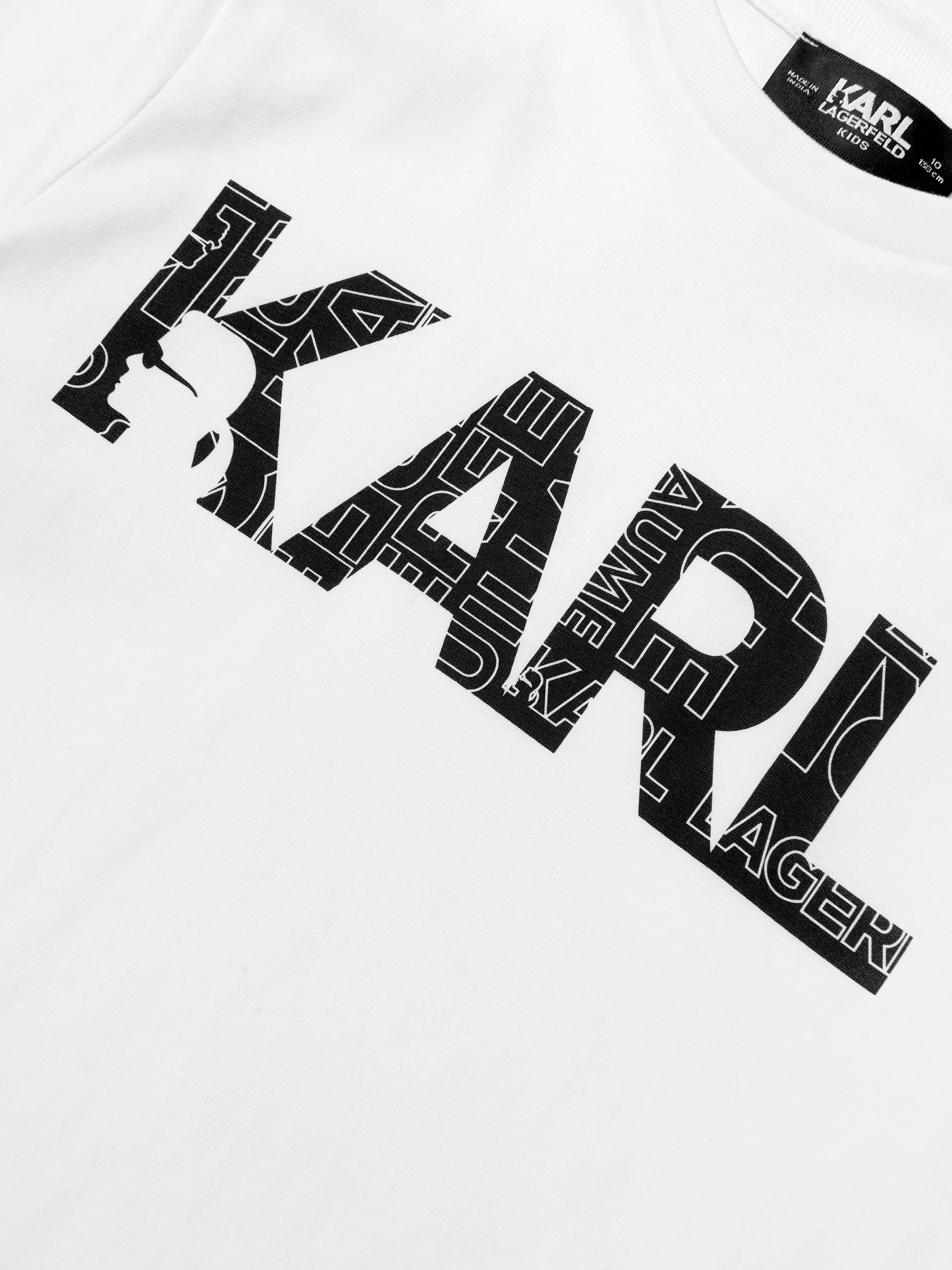 Karl Lagerfeld Boys Organic Cotton Logo T-Shirt