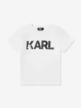 Karl Lagerfeld Boys Organic Cotton Logo T-Shirt