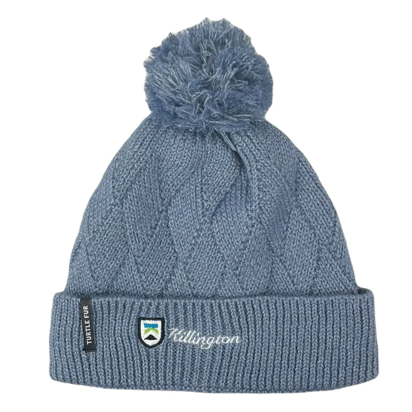 Killington Logo Turtle Fur Recycled Victoria Pom Hat