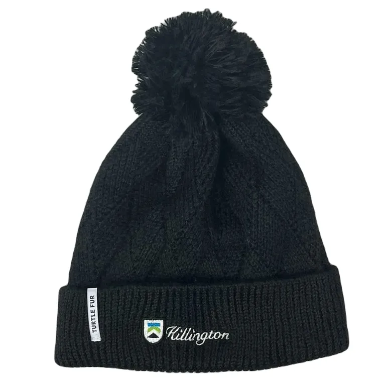 Killington Logo Turtle Fur Recycled Victoria Pom Hat