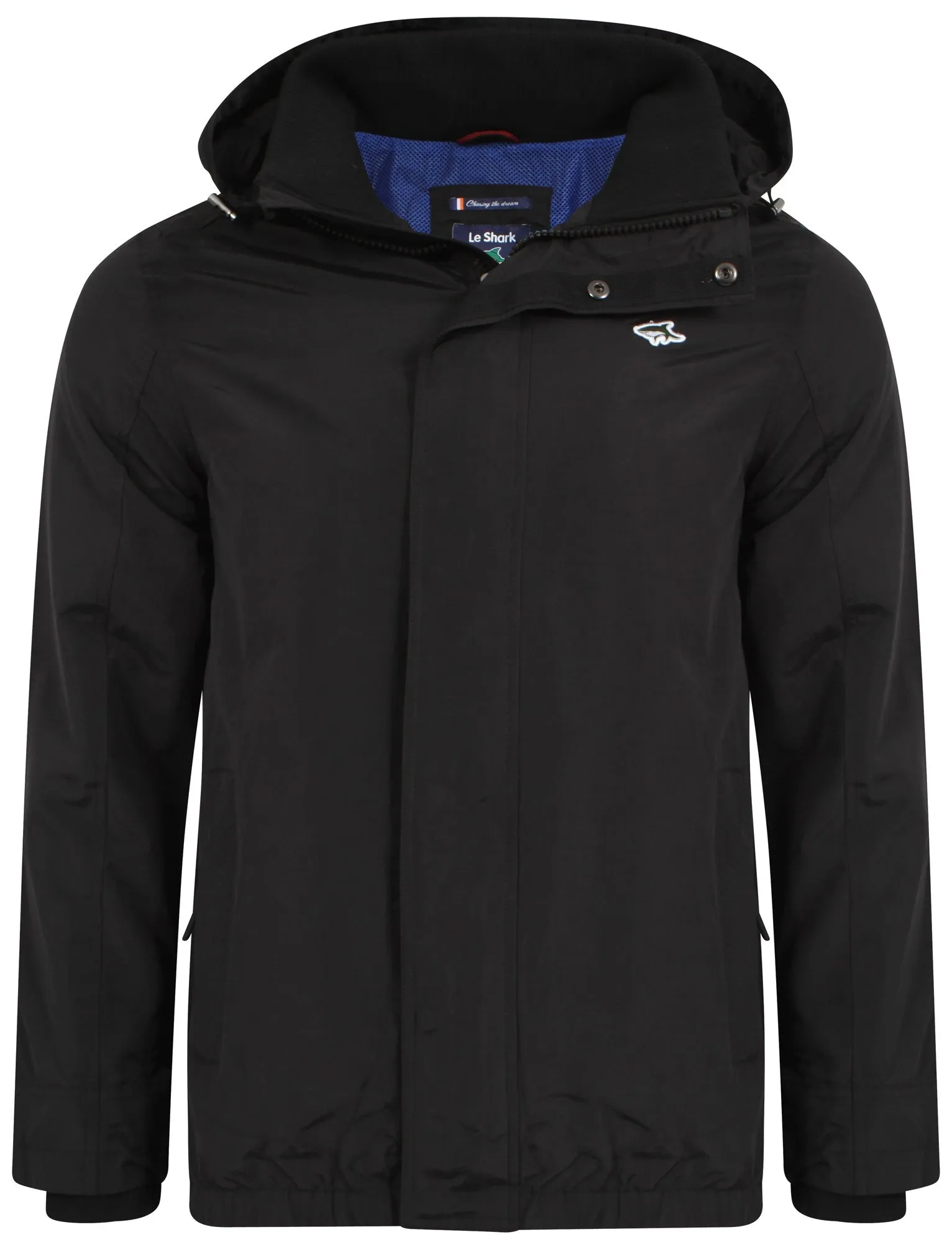 Lantry Hooded Storm Jacket in Black - Le Shark