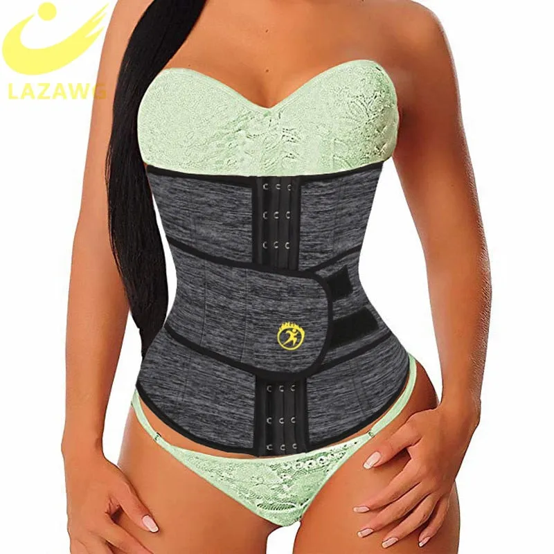 LAZAWG Women Waist Trainer Neoprene Belt Weight Loss Cincher Body Shaper Tummy Control Strap Slimming Sweat Fat Burning Girdle