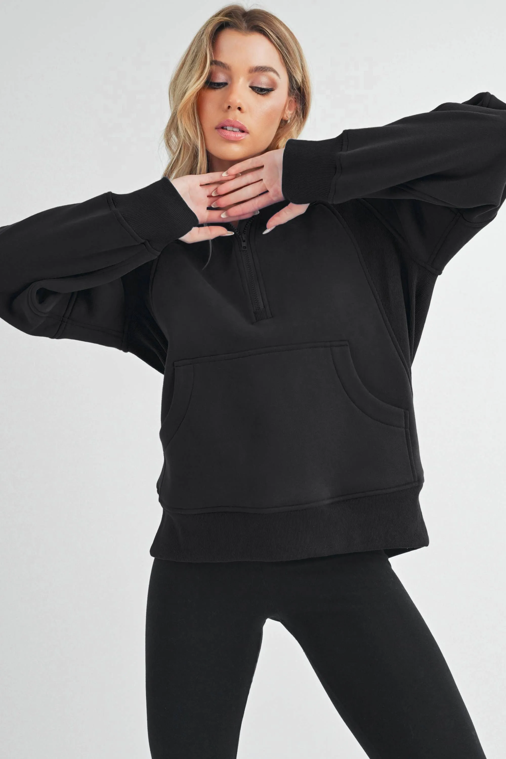 Long Drea Half-Zip Hoodie