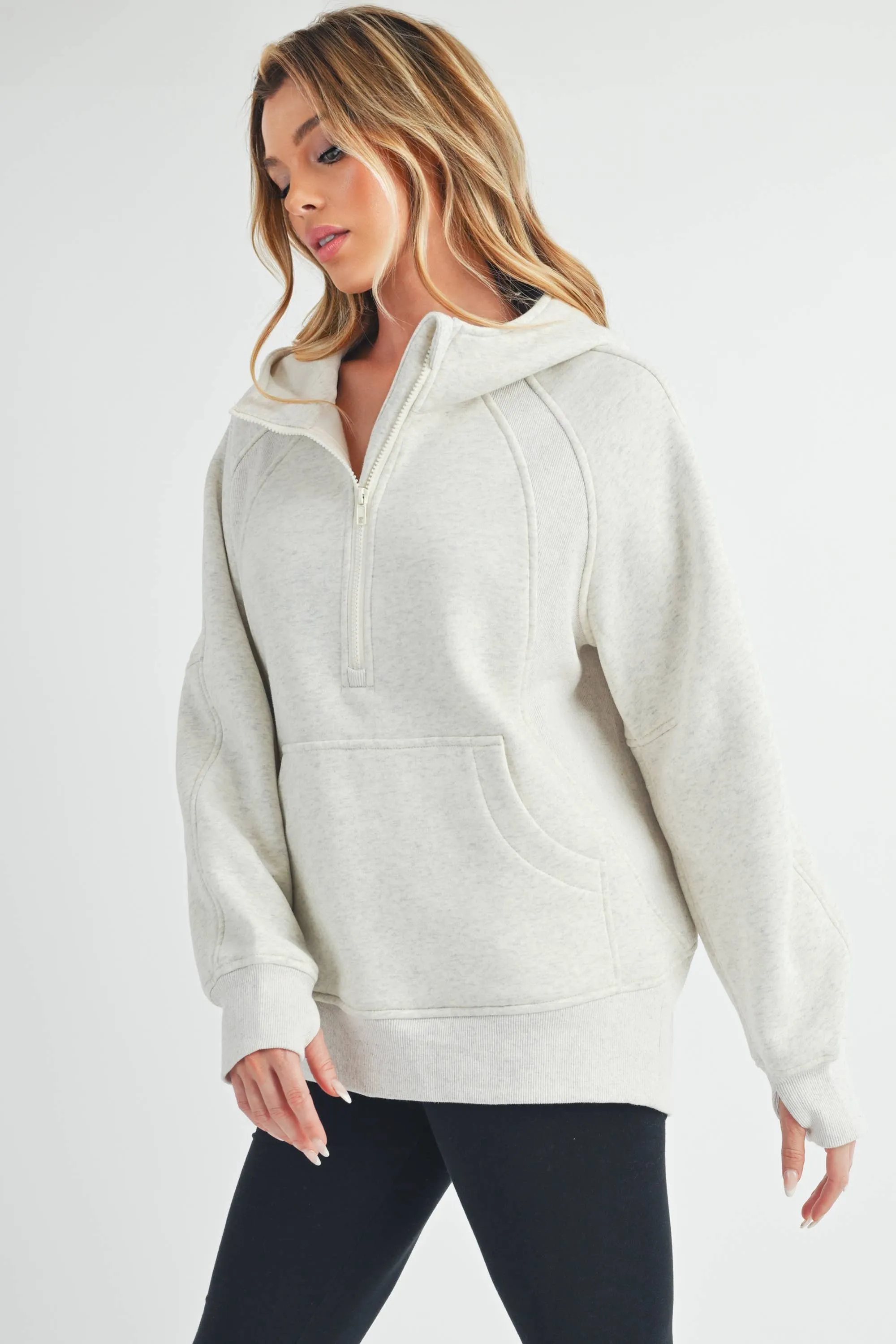 Long Drea Half-Zip Hoodie