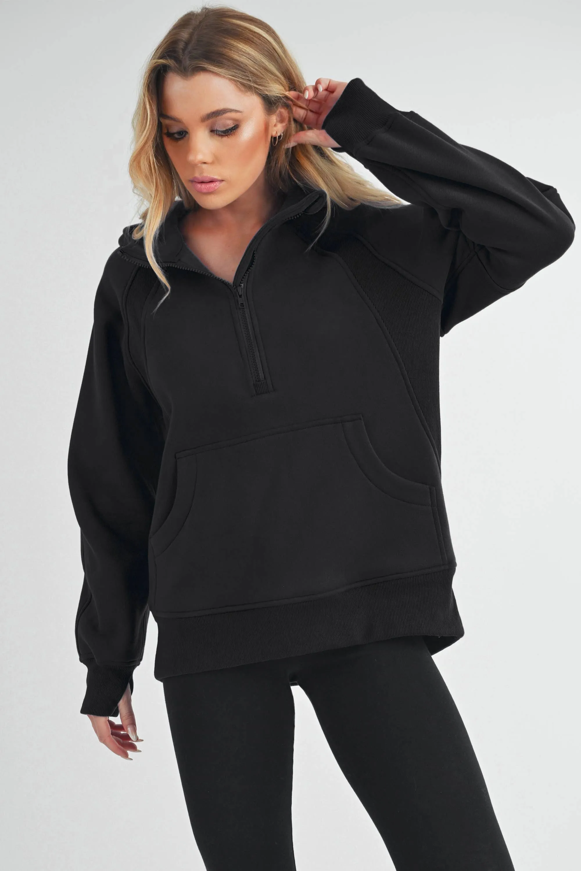 Long Drea Half-Zip Hoodie