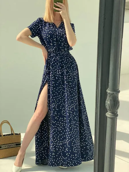 Loose Cut Long Dress Women's Fashion 2022