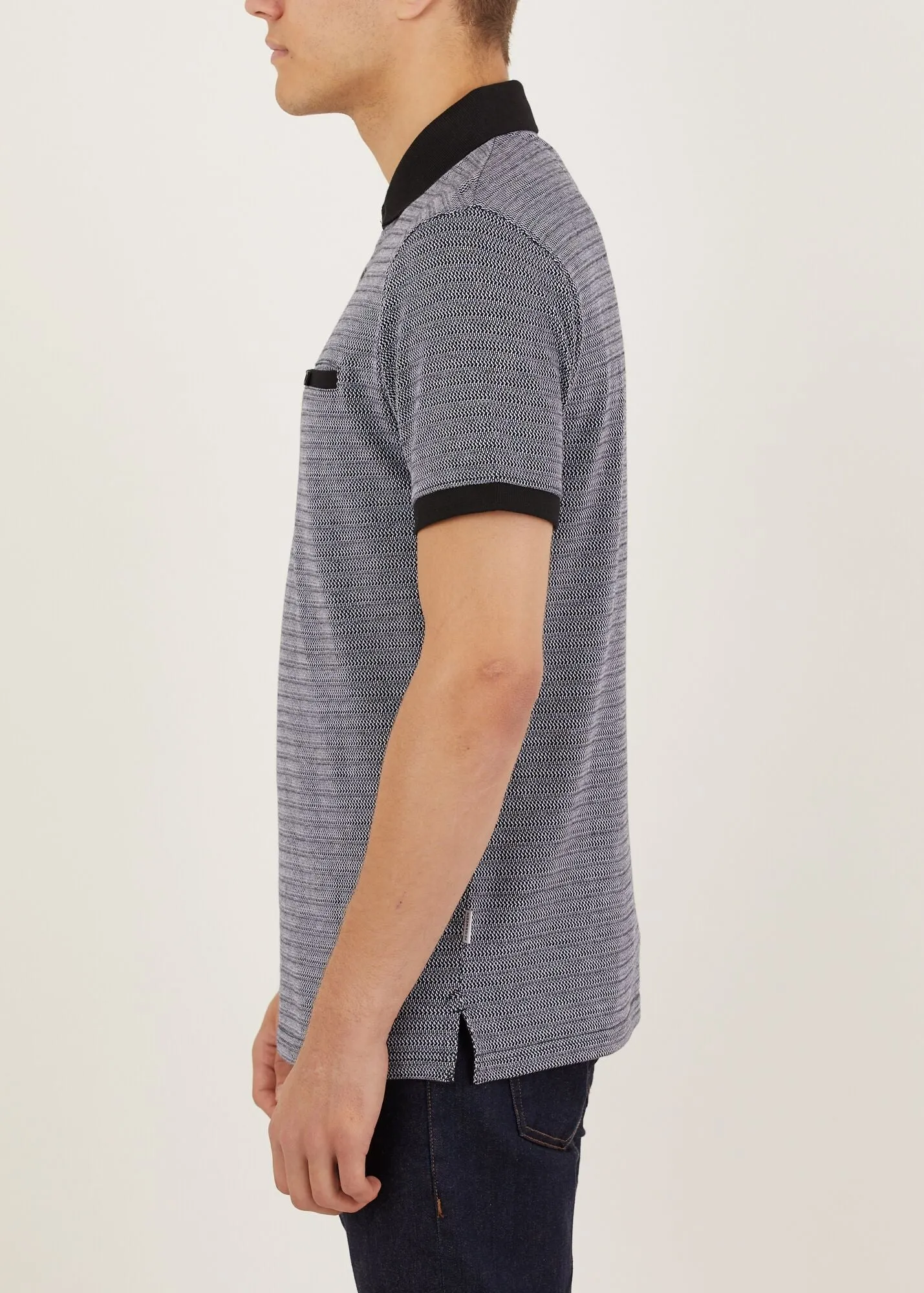 Lowfield Polo Shirt - Grey/Black