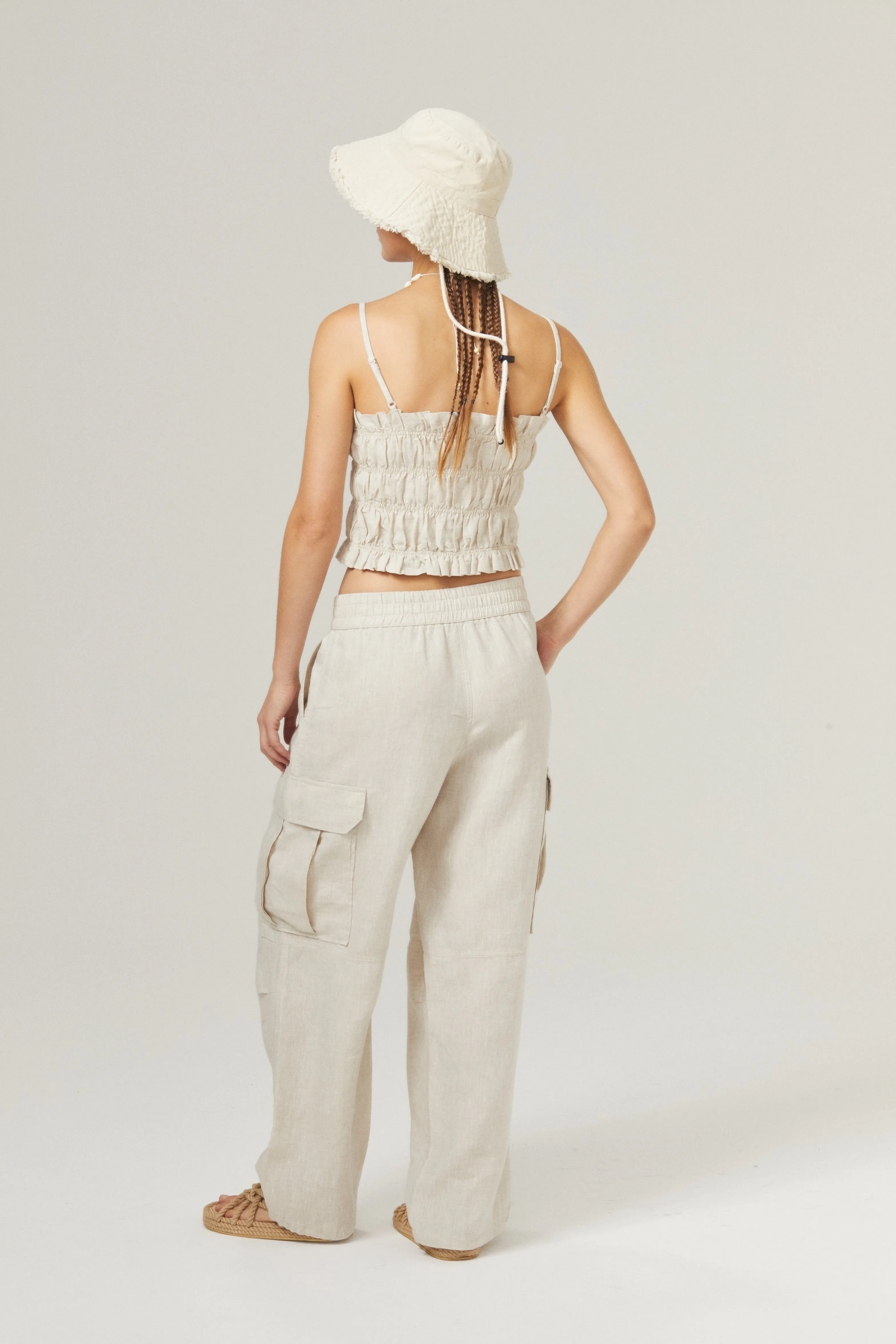 Luca Linen Pants - Natural