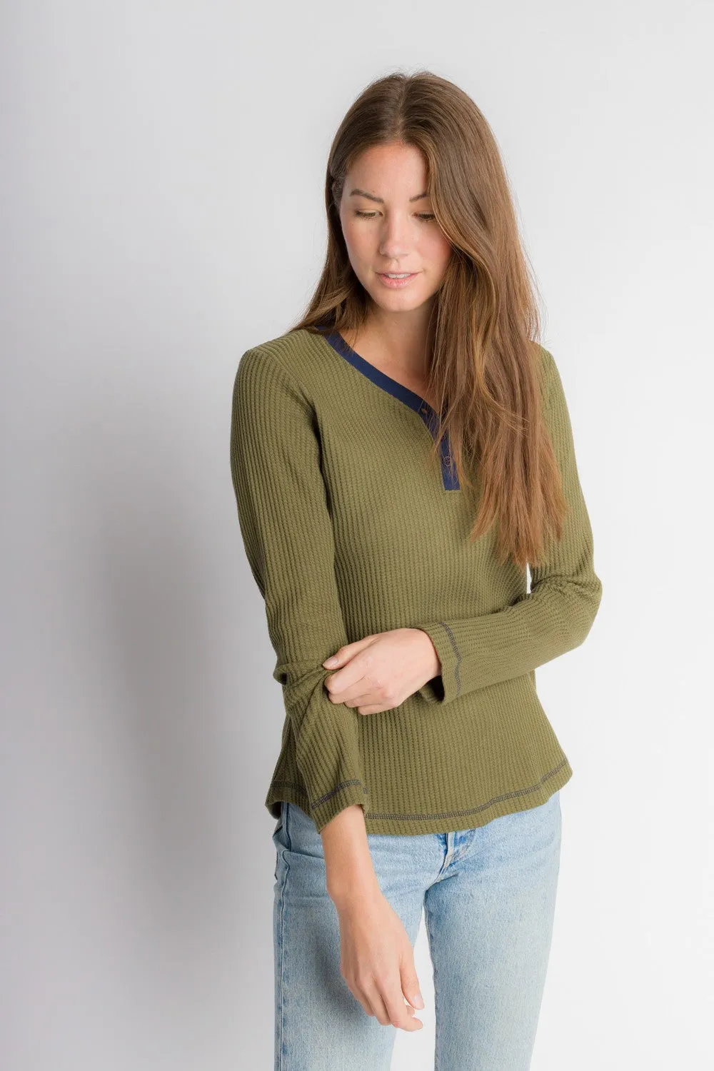 Macy | Women's Long Sleeve Thermal Henley