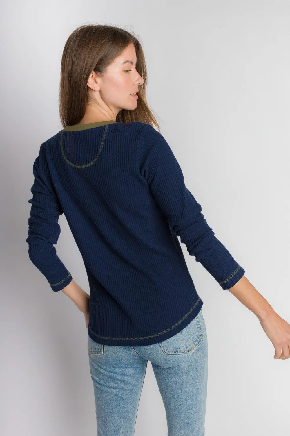 Macy | Women's Long Sleeve Thermal Henley