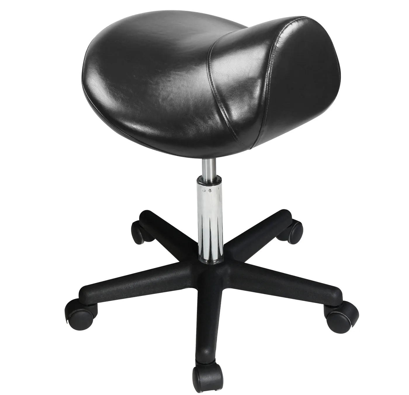 Master Massage Ergonomic Swivel Saddle Stool, Posture Chair with a Durable Pneumatic Hydraulic Lift