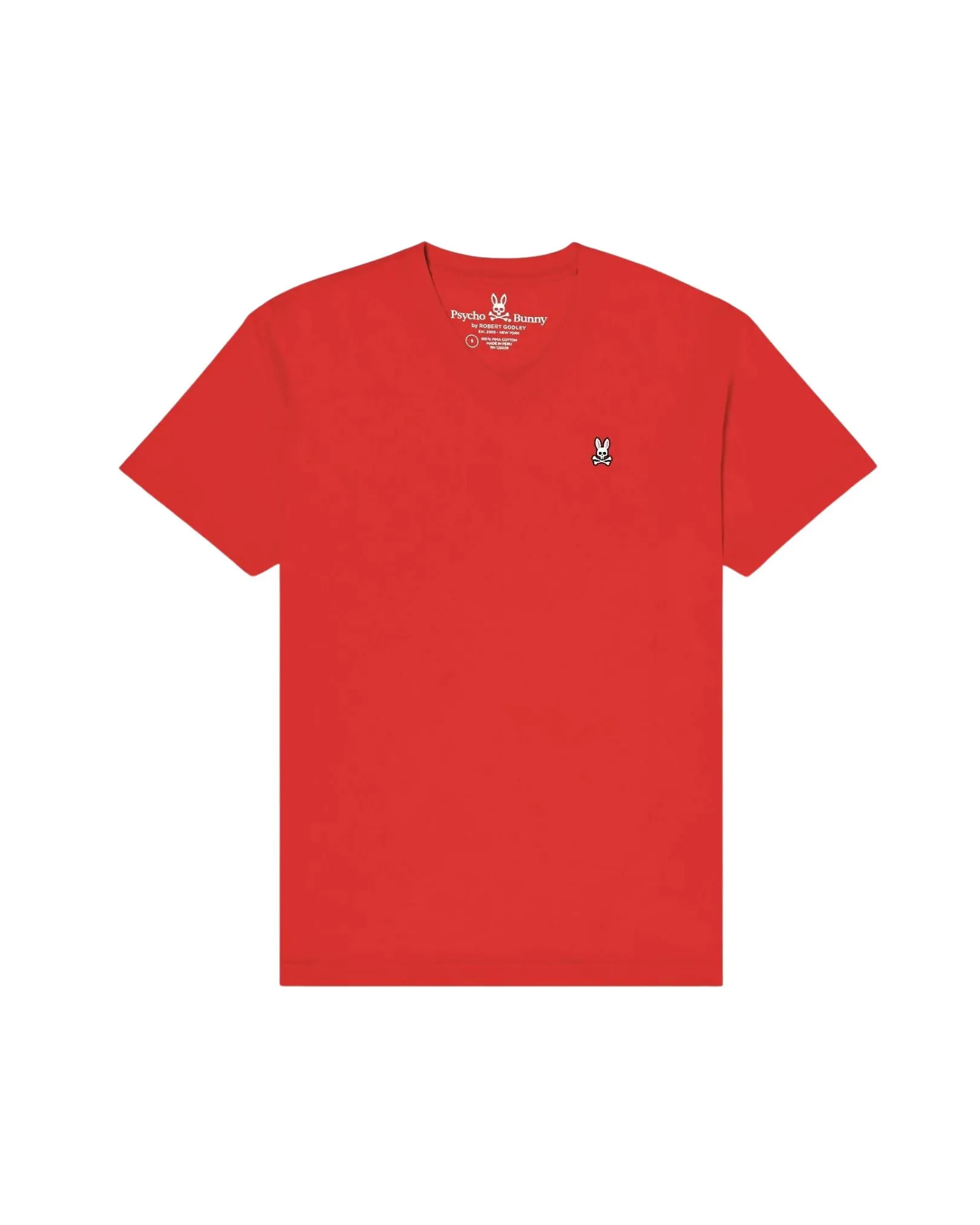 Men's V Neck Tee - Brilliant Red