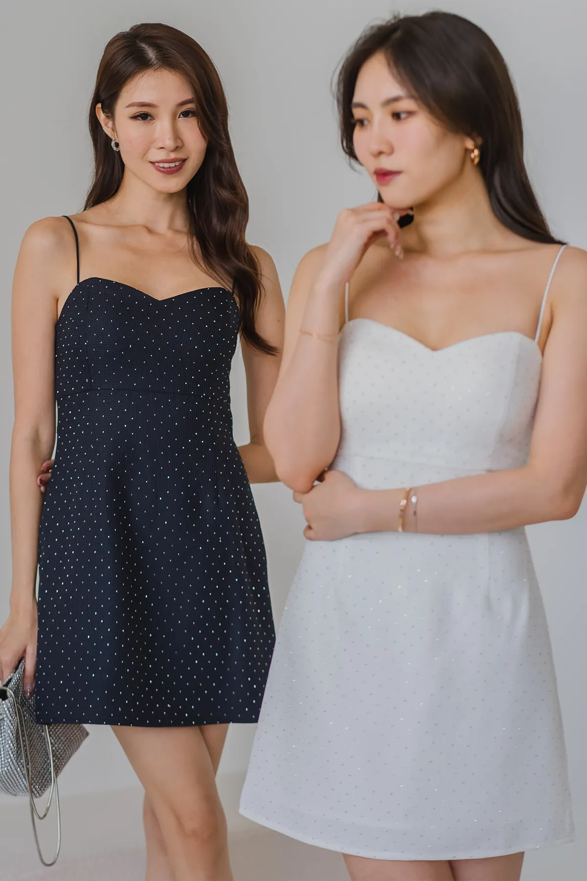 Midnights Padded Dress (Navy)