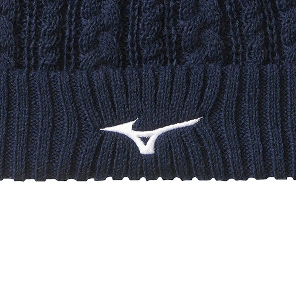 Mizuno Knit Bobble Hat - Navy