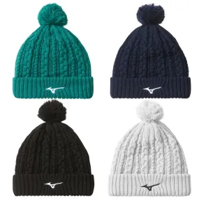 Mizuno Mens Knit Bobble Pom Beanie