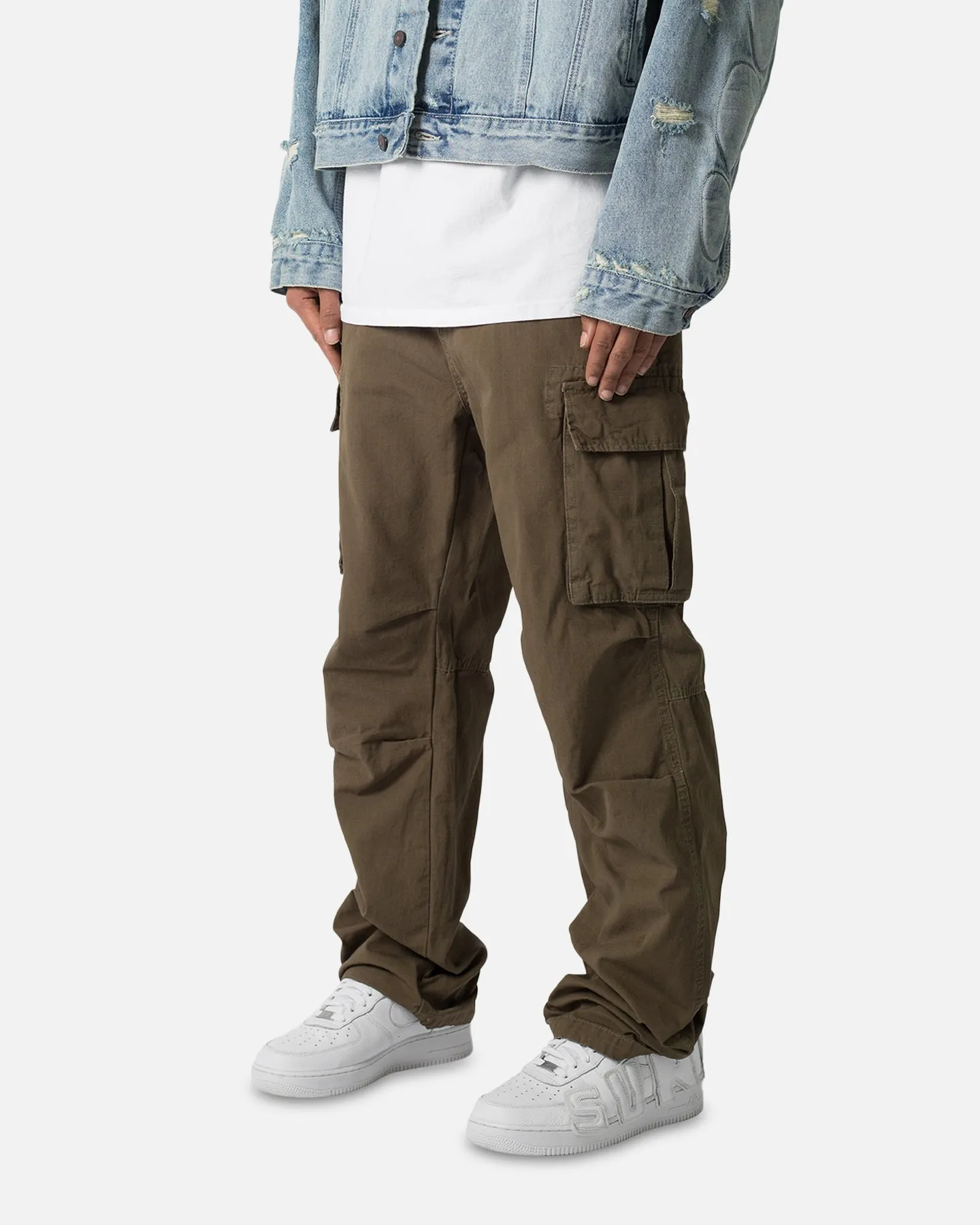 MNML Ultra Baggy Vintage Cargo Pants Olive