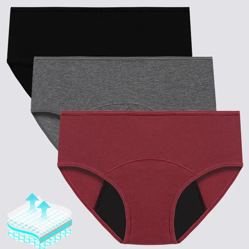 Pack de 5 culottes menstruelles en coton pour Adolescentes et Jeunes filles