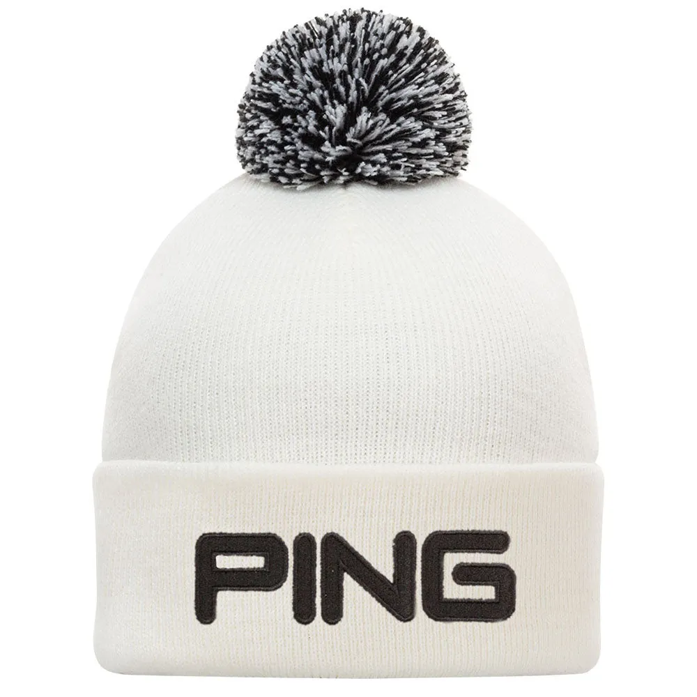 Ping Classic Bobble Hat - White/Black